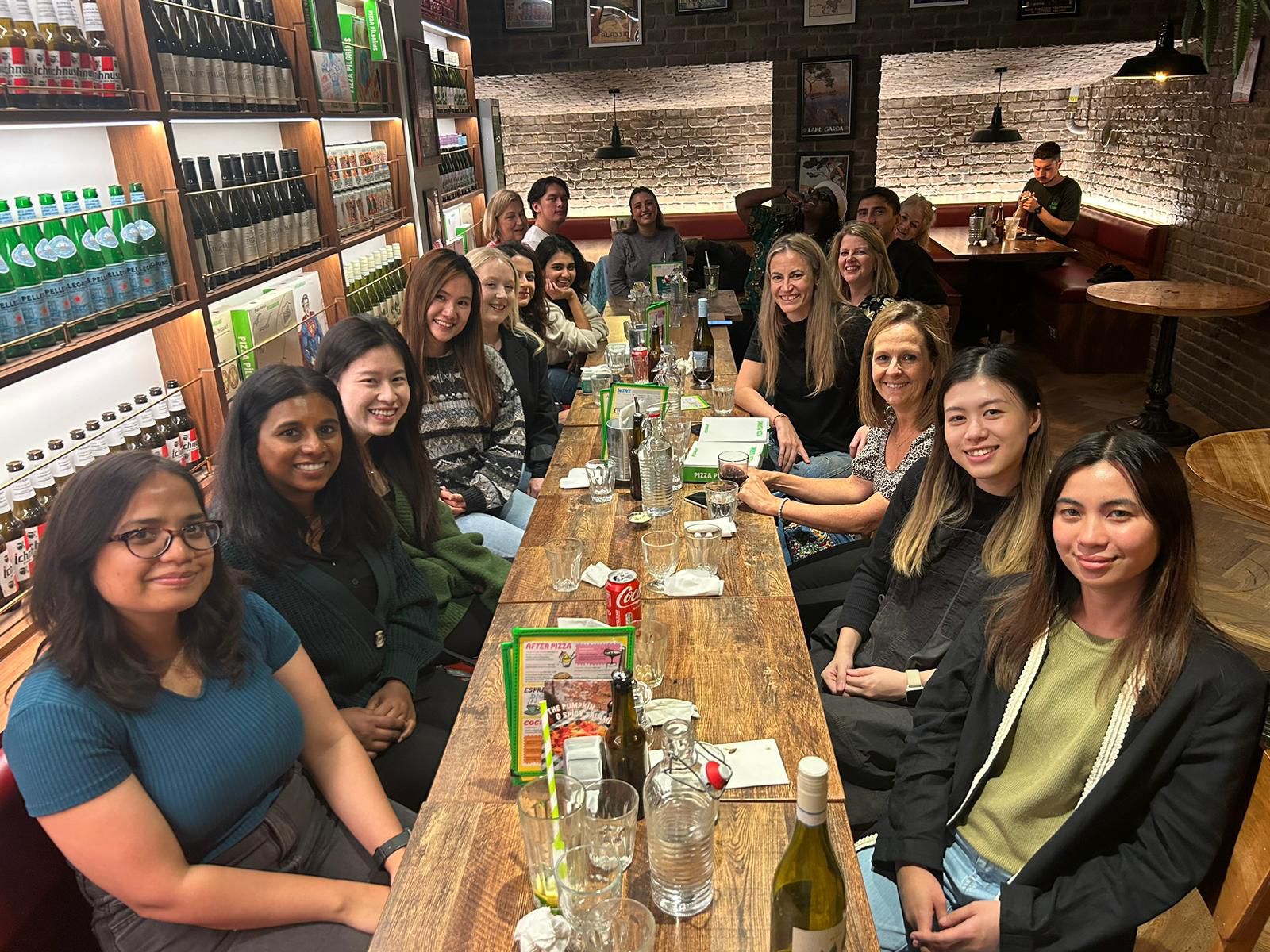 Therapists socialising at Words First New Starter mixer event with Metor Lead.